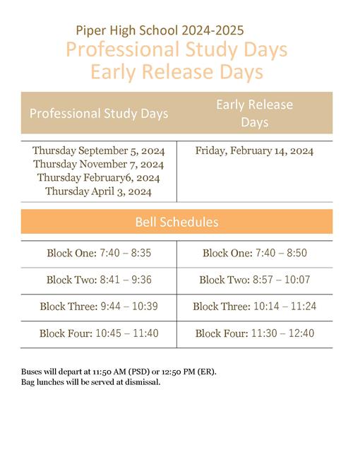 PSD & ER Days 2024-2025